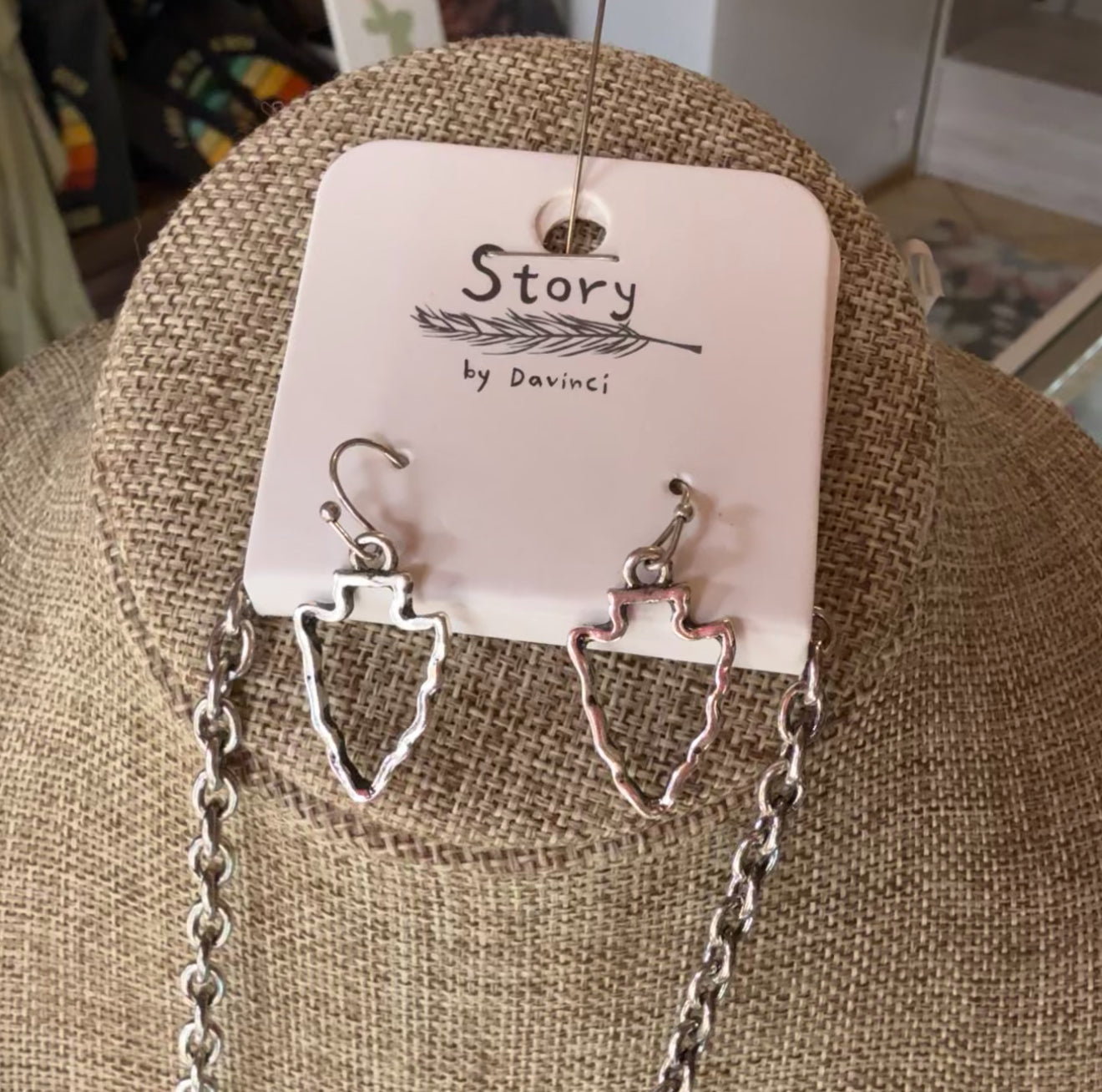 Arrowhead Necklace & Earrings