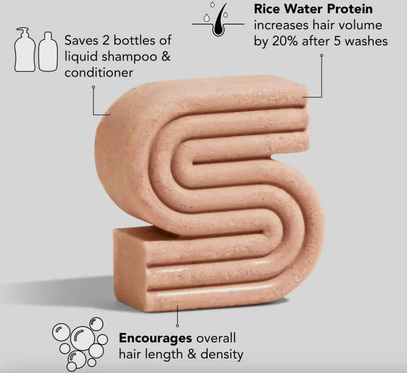 Kitsch Rice Water Solid Shampoo Bar