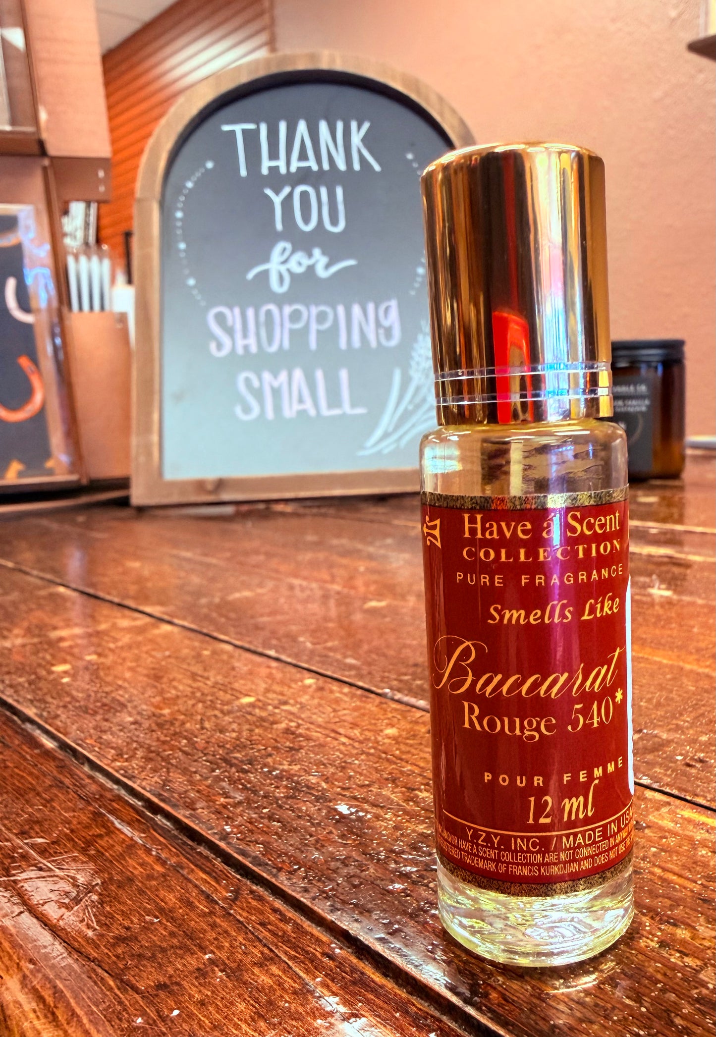 Baccarat Rouge 540 Inspired Roller Oil Perfume