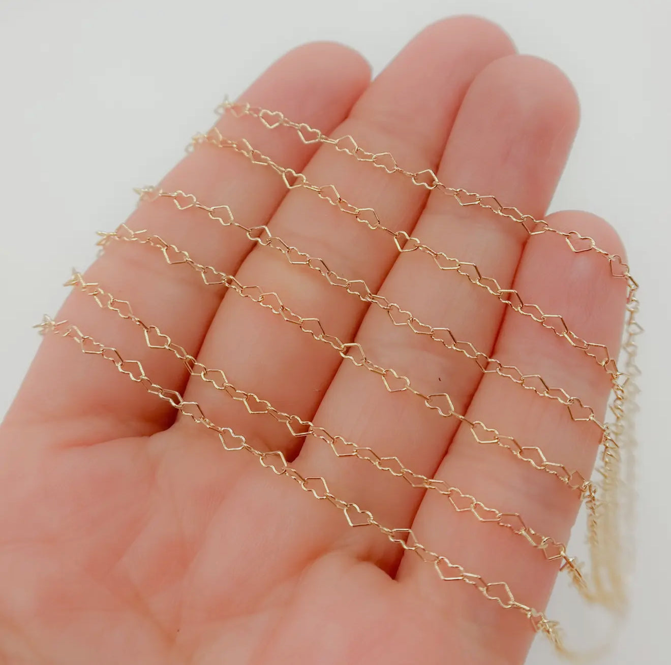 14K Gold Filled Heart
Link Chain