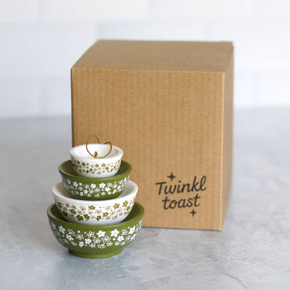 Mini Pyrex-Inspired Bowl Ornament | Retro Christmas Decor