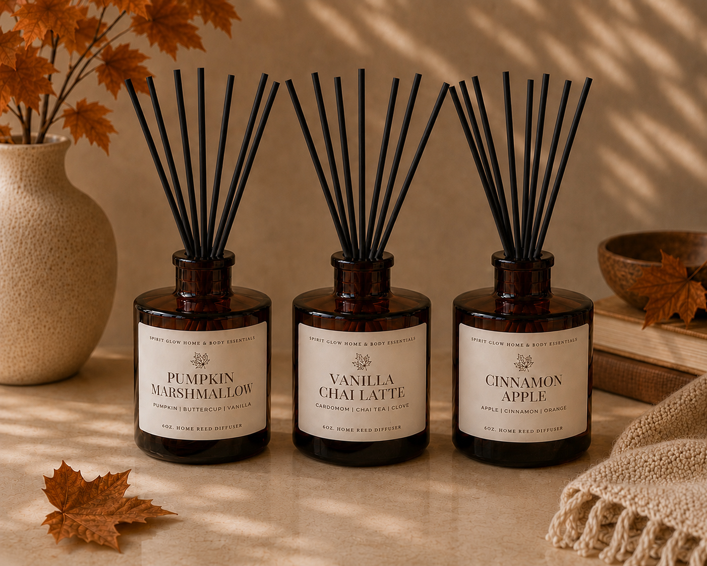 Pumpkin Marshmallow Home Reed Diffuser 