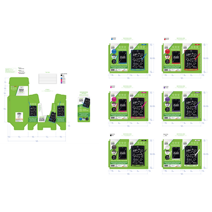 Gadget Gear LCD Drawing Board Tablet Assortment - 6/Pack