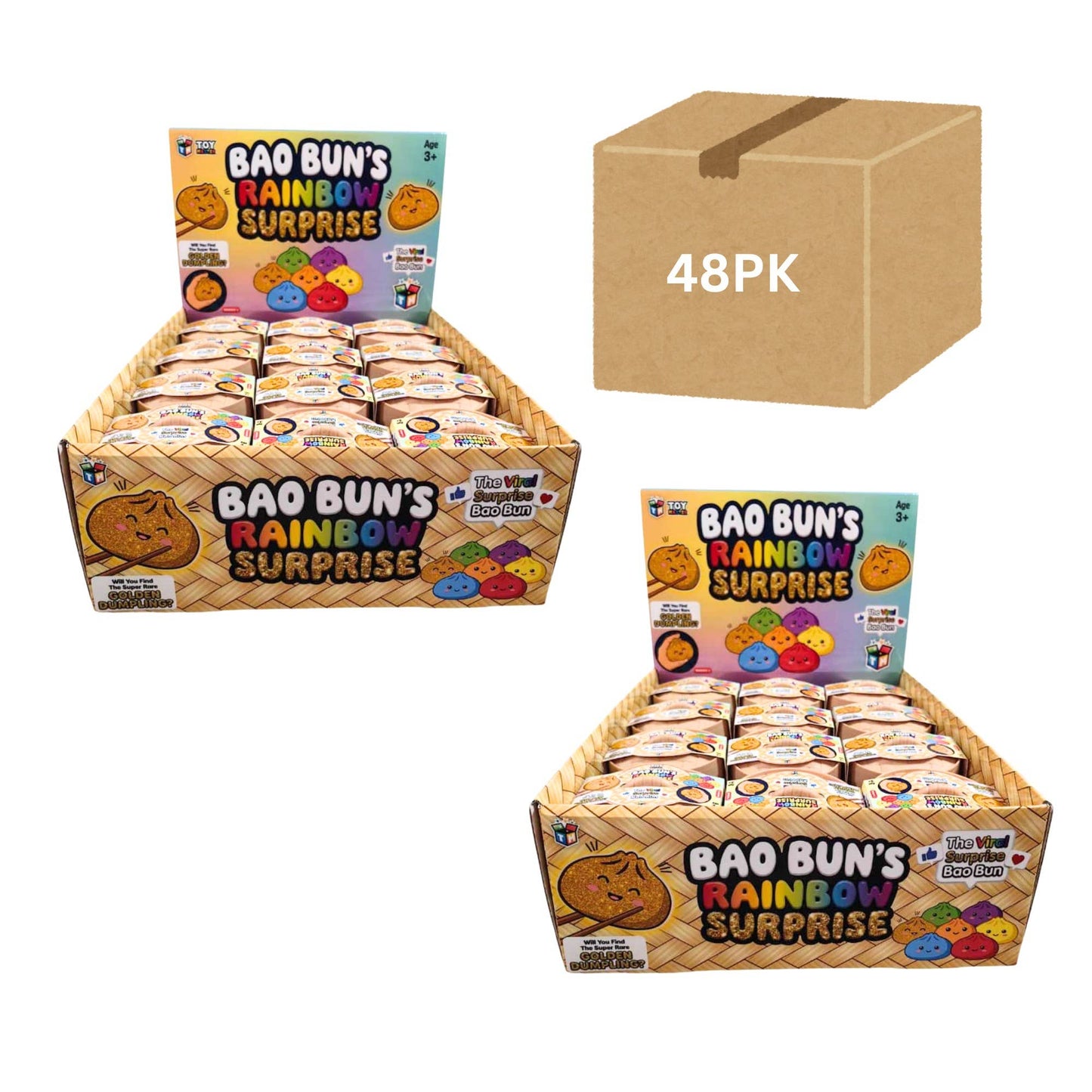 Bao Bun/Dumpling Rainbow Surprise 48ct Case