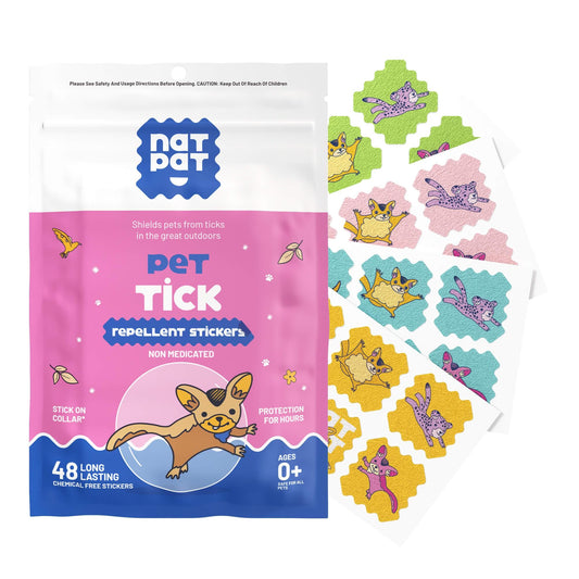 NATPAT Pet Tick Patch: Natural Insect Repellent Stickers