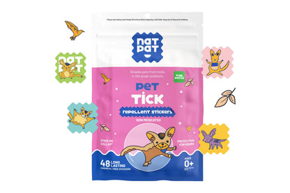 NATPAT Pet Tick Patch: Natural Insect Repellent Stickers