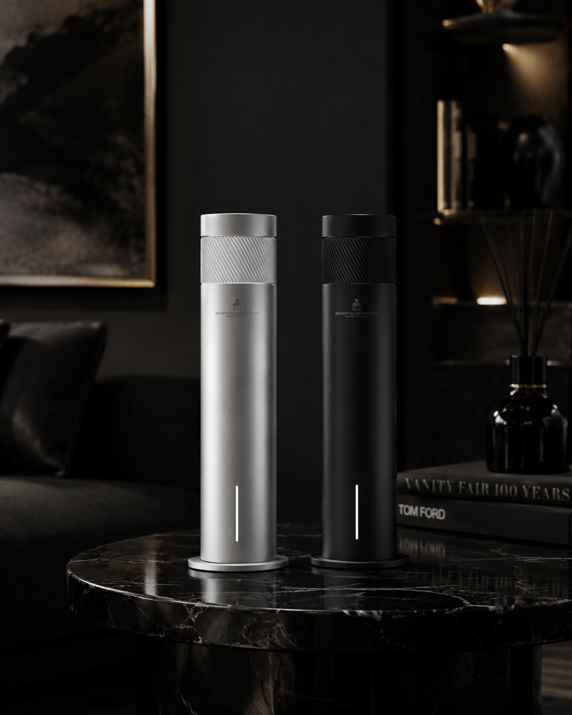 Wireless App and Remote Cylinder Luxury Diffuser 