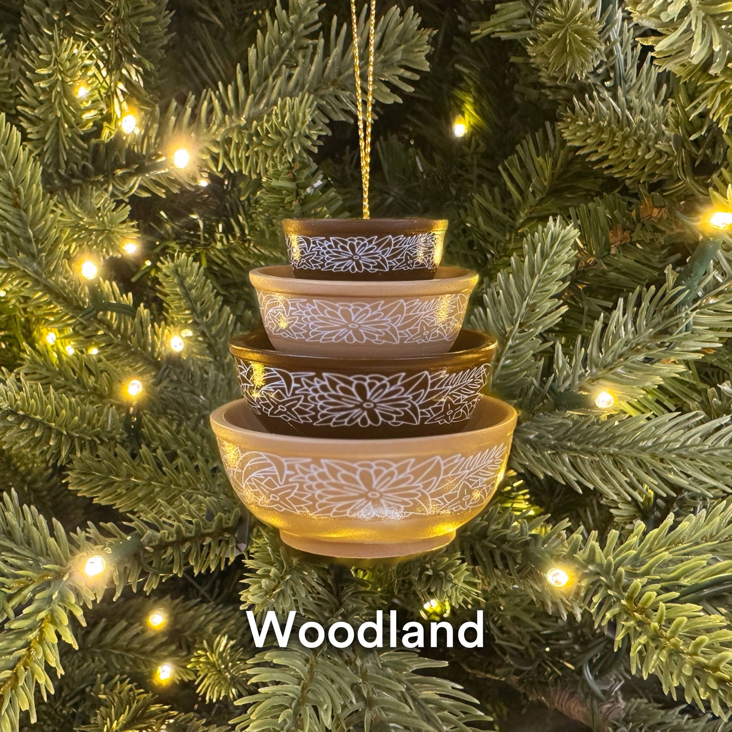 Mini Pyrex-Inspired Bowl Ornament | Retro Christmas Decor