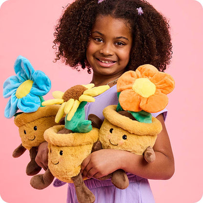 Yellow Flower Pot Warmies Plants Great for Floral Shops