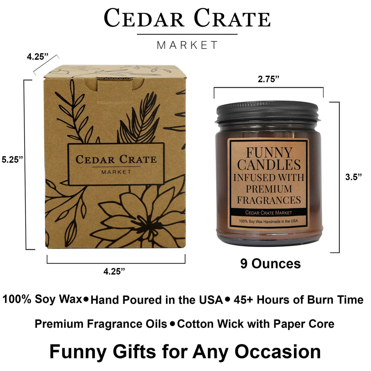 Custom Amber Jar Candles - Your Logo or Design - low 12 MOQ