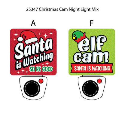 Christmas Cam Night Light Santa Elf Assortment