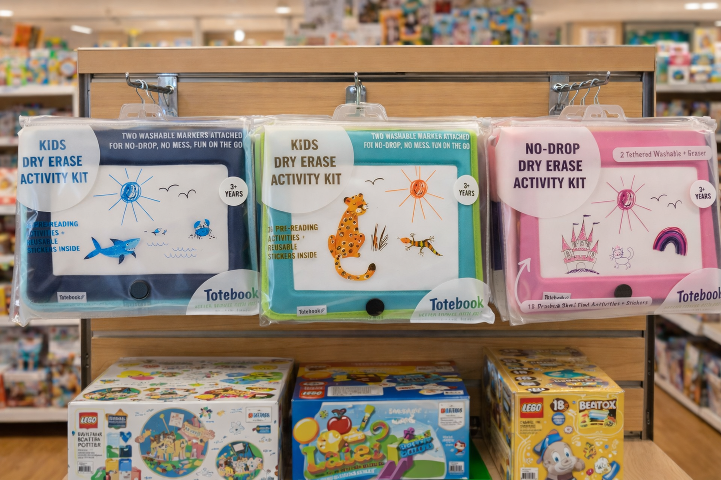 Totebook Dry Erase Kids Travel Activity Kit (with stickers!)