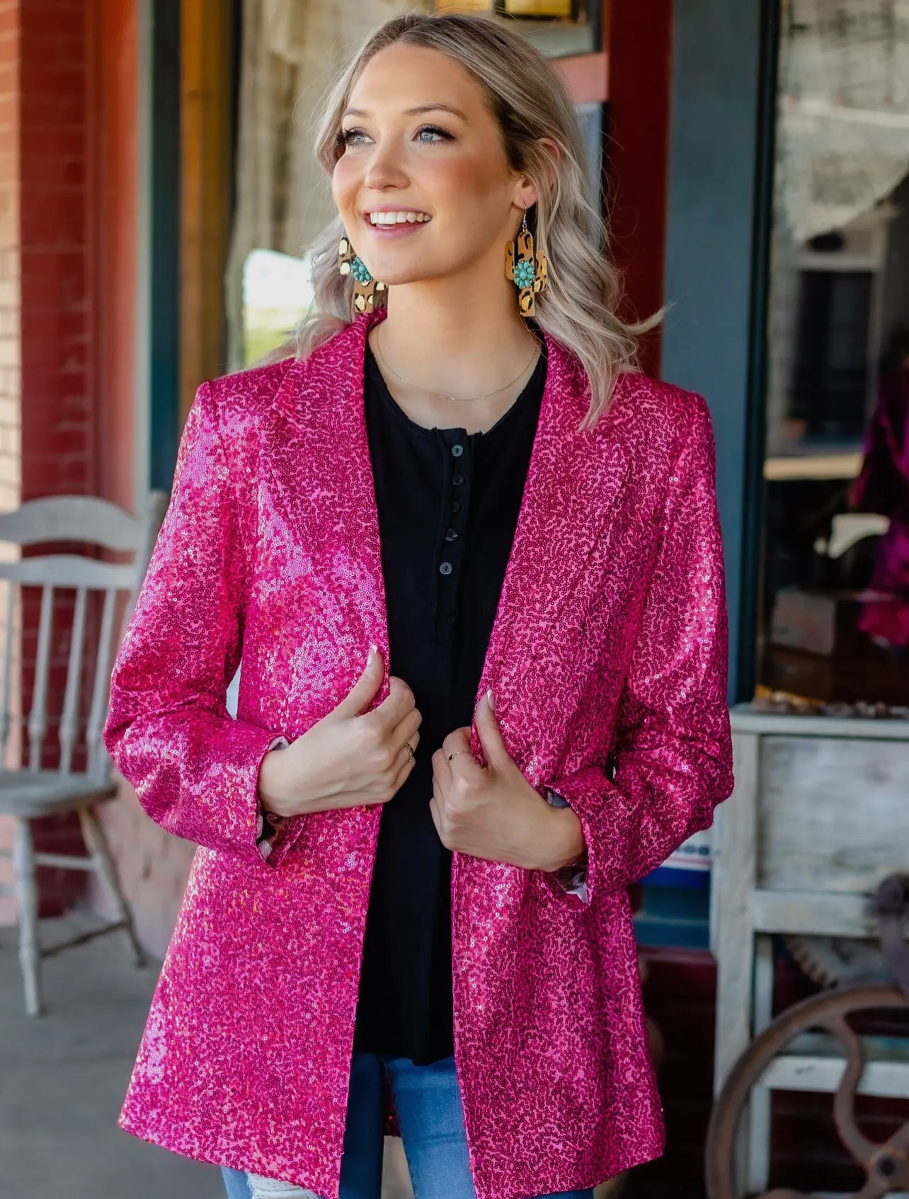 Sequin Blazer