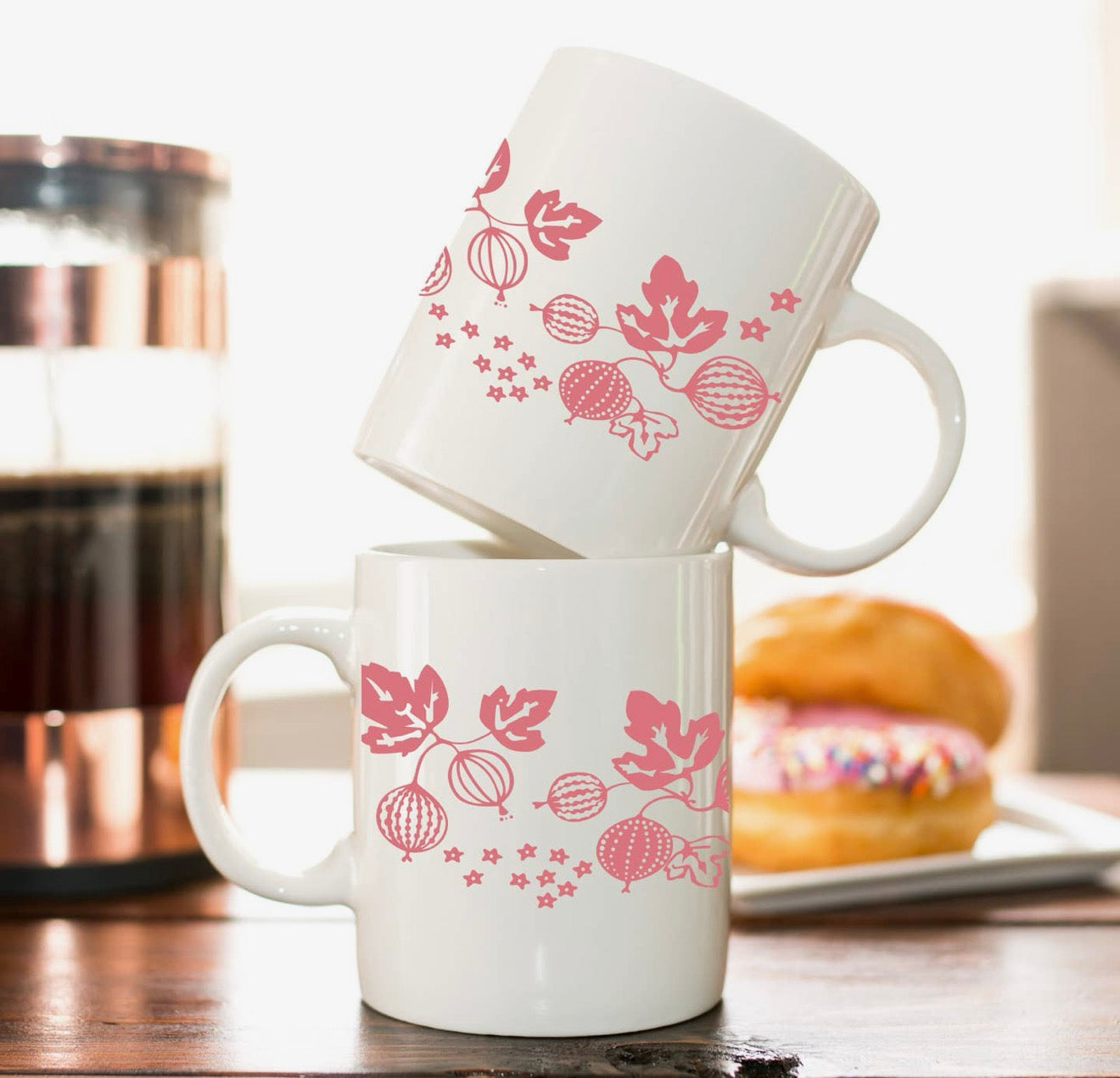 Vintage Pyrex Inspired 11oz Coffee Mugs
