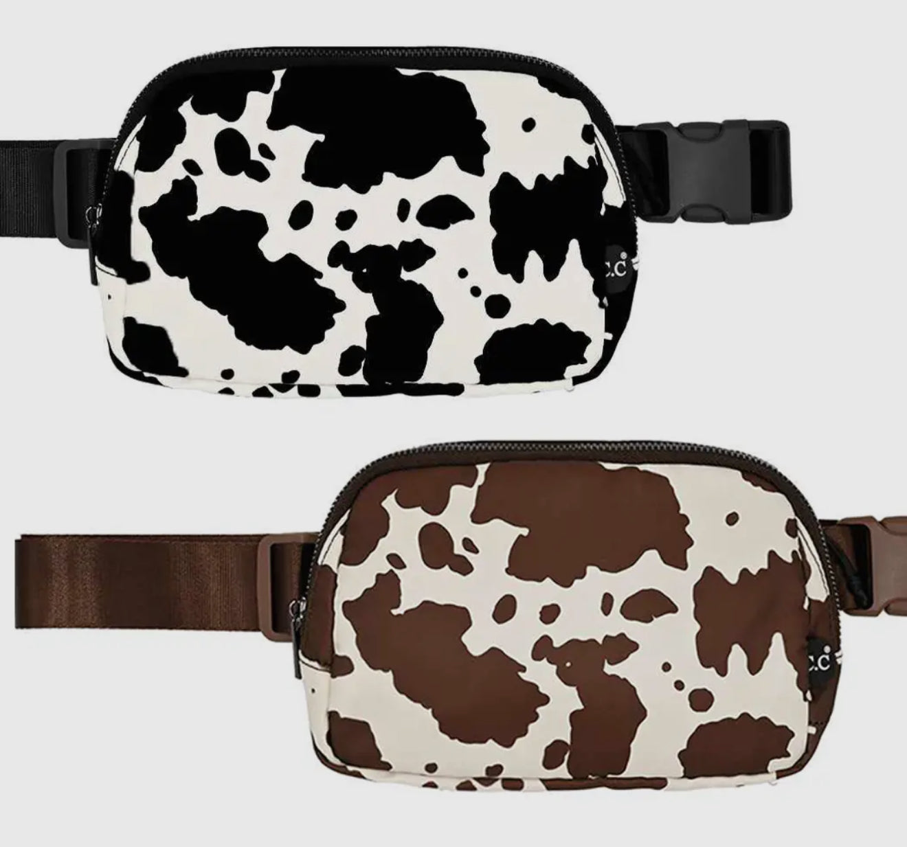 Cow Print Belt Bag