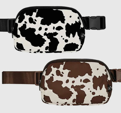 Cow Print Belt Bag