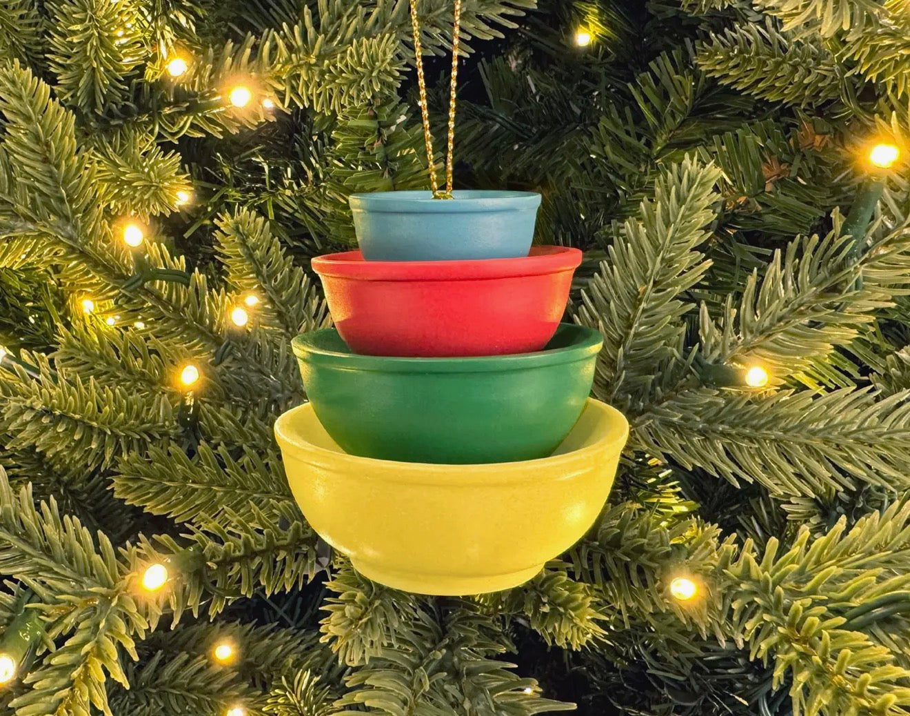 PRE-ORDER - SHIPS 7/3 - Vintage Pyrex Bowl Set Ornament