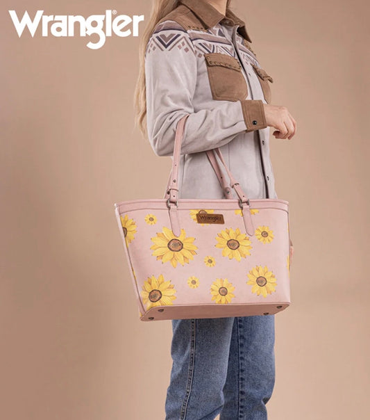 Pink Wrangler Sunflower Bag