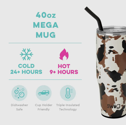 SWIG 40oz Cowhide Tumbler