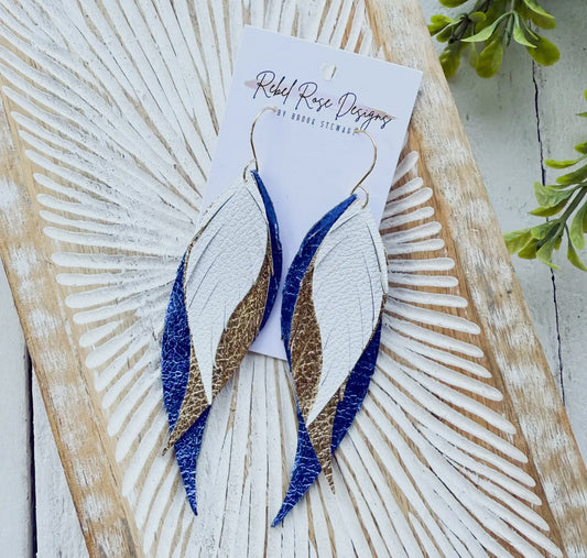 Rebel Rose Feathered Earrings