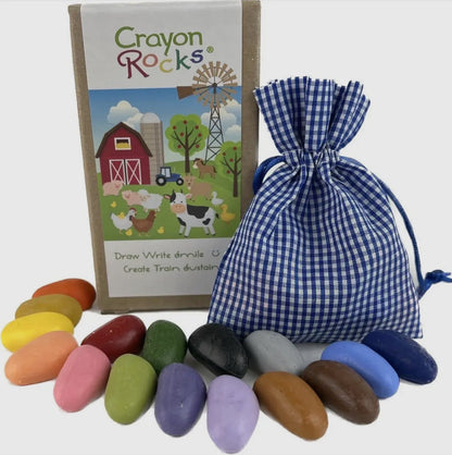 Farm Crayon Rocks