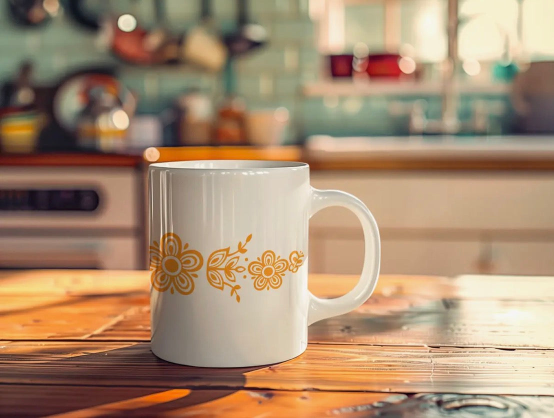 Vintage Pyrex Inspired 11oz Coffee Mugs