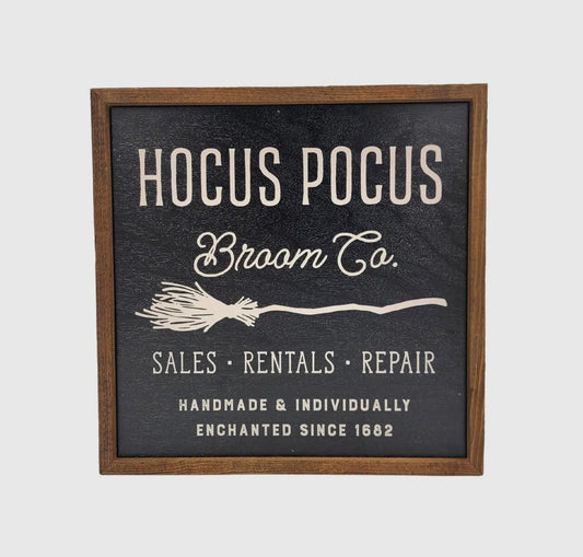 Hocus Pocus Broom Co. Sign