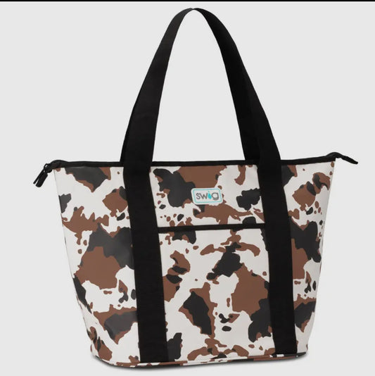 SWIG Cowhide Zippi Tote