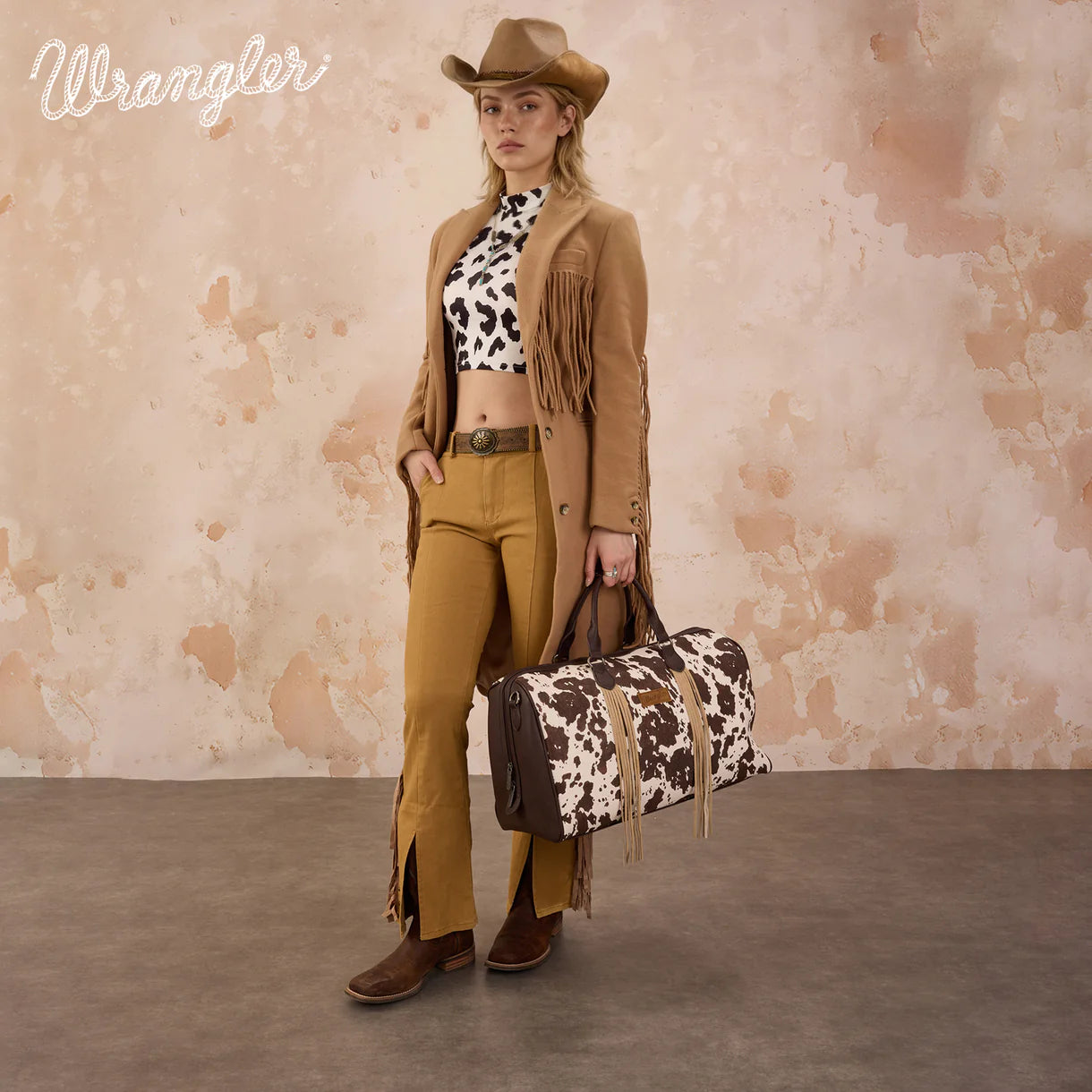 PRE ORDER Cow Print Duffle