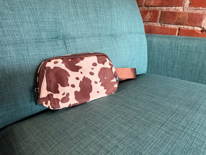 Cow Print Belt Bag