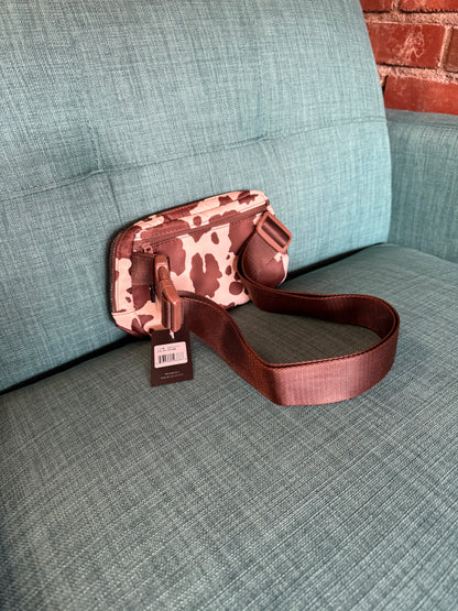 Cow Print Belt Bag