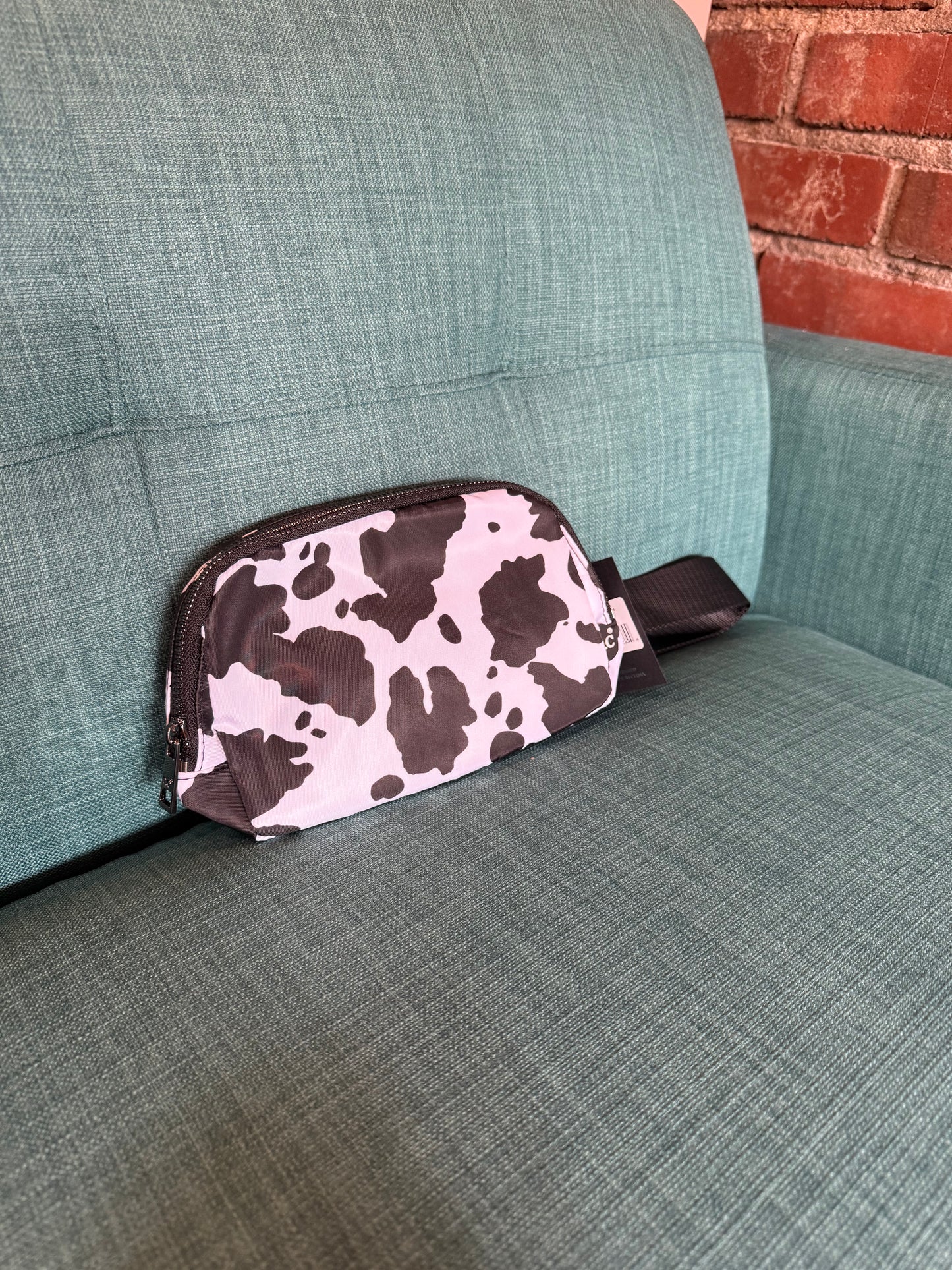 Cow Print Belt Bag