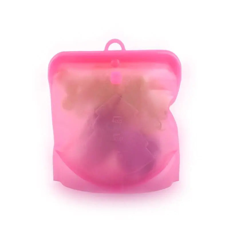 Turquoise Silicone Snap Close Bags - Small