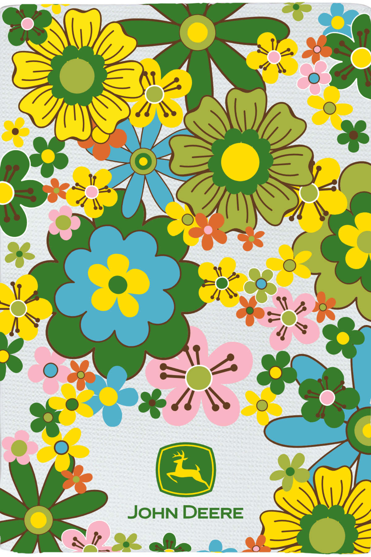 JOHN DEERE Flower Power Tea Towel