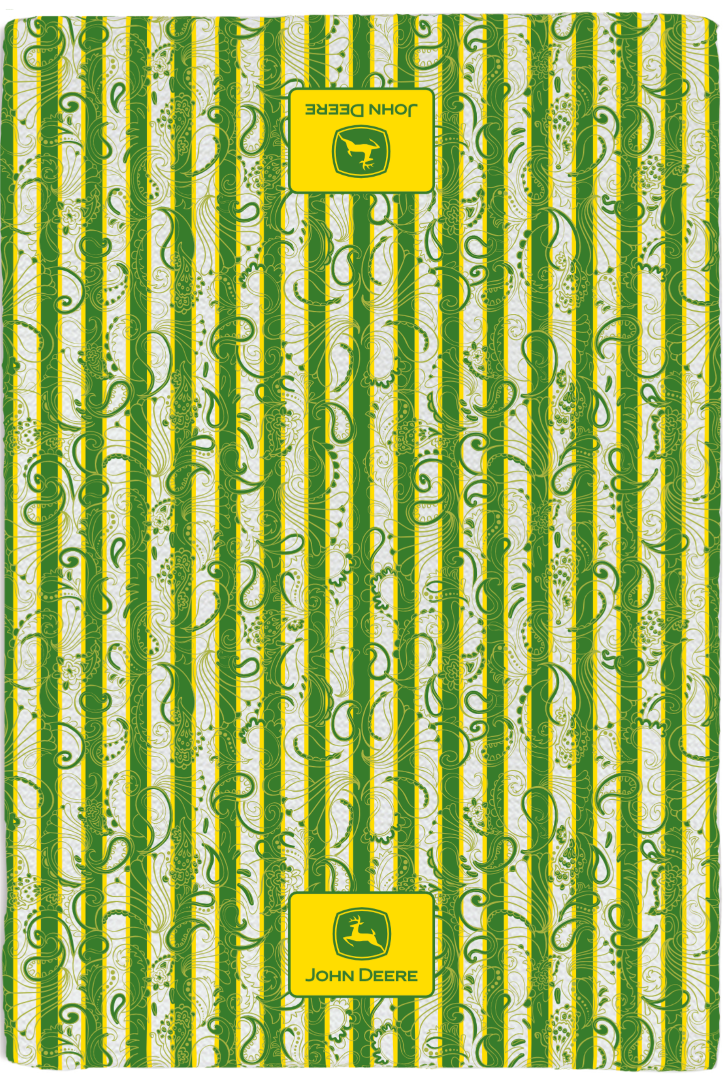 JOHN DEERE Paisley Stripes Tea Towel