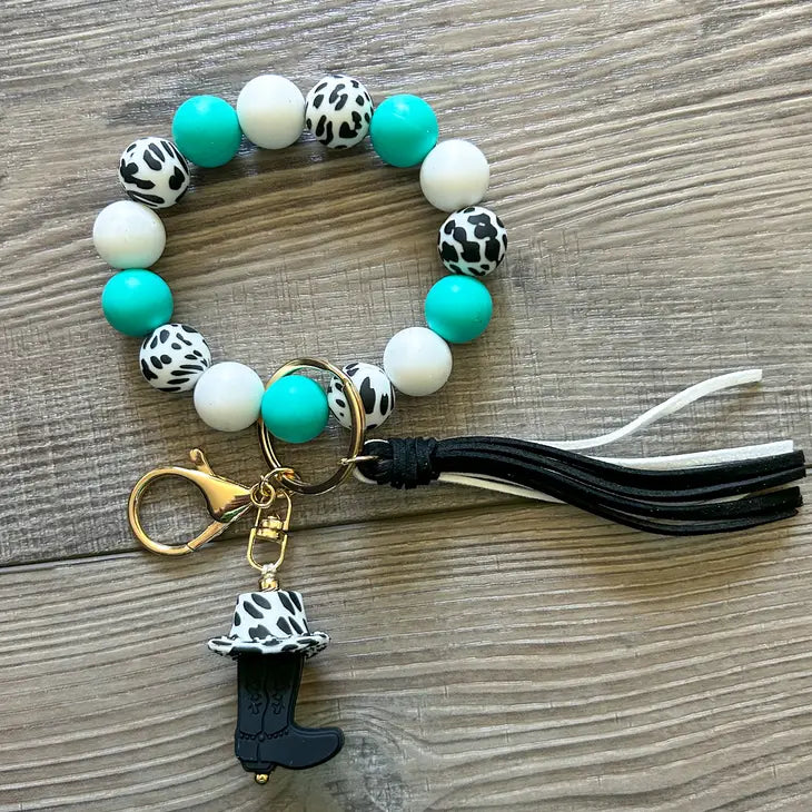 Silicone Beaded Keychain