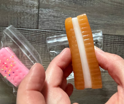 Squishy Squish Sandwich Cookie Cracker Stress Toy