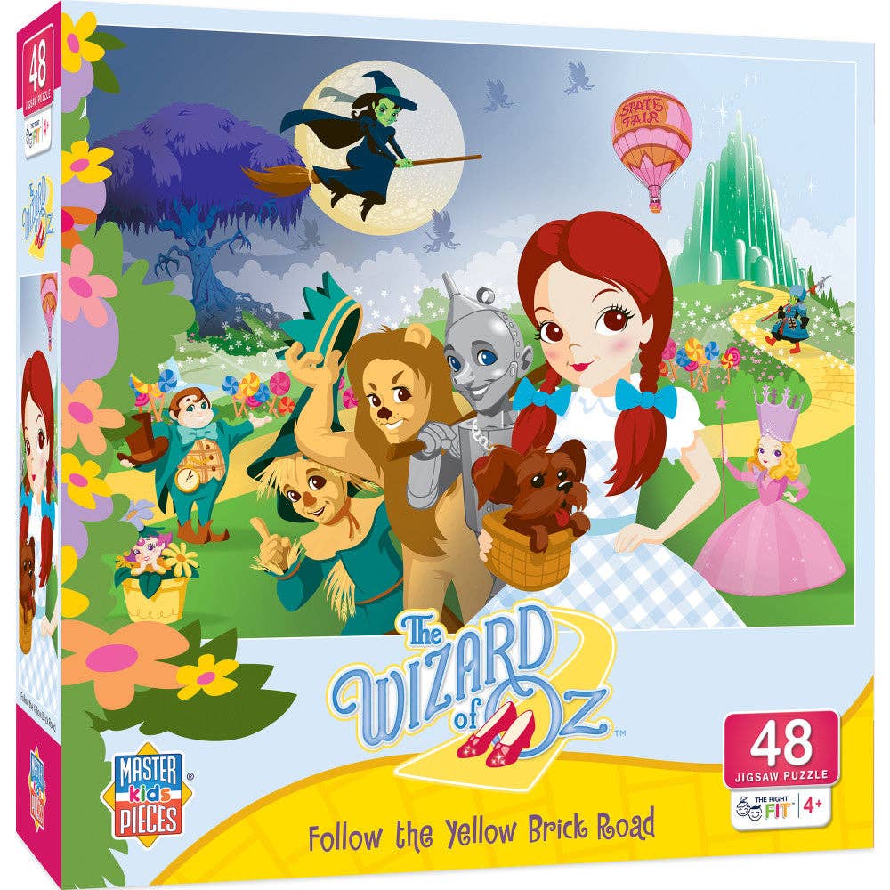 Wizard of Oz - Follow the Yellow Brick Road 48 Piece Shaped Puzzle