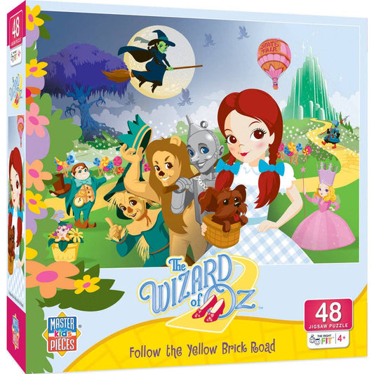 Wizard of Oz - Follow the Yellow Brick Road 48 Piece Shaped Puzzle