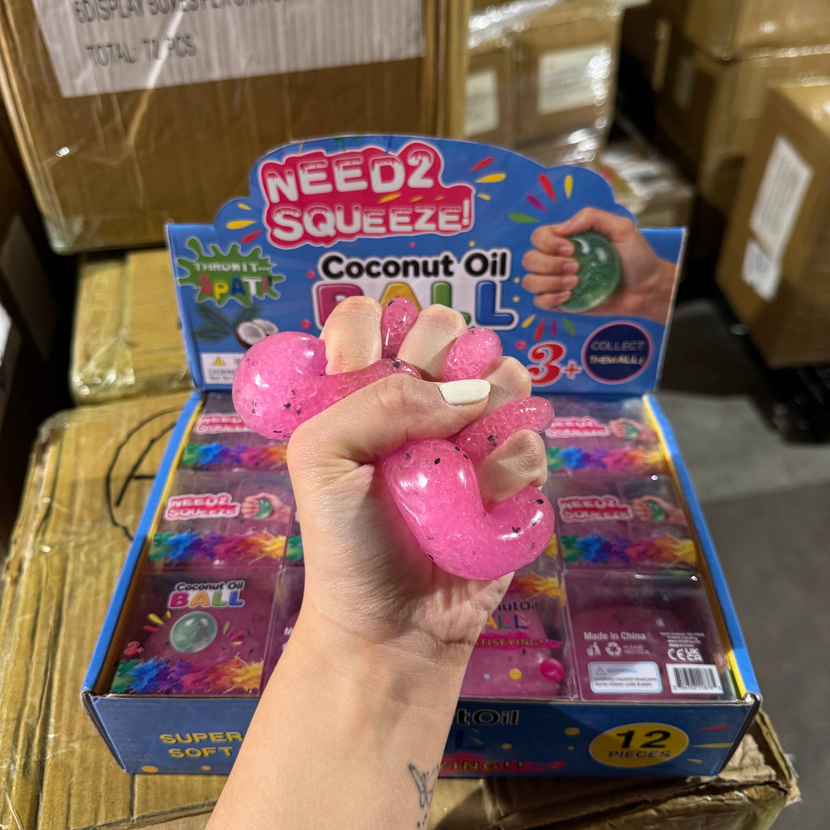 Dragon Fruit Icy Slushy Ball Squishy 12/pk | A219