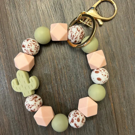 Silicone Beaded Keychain