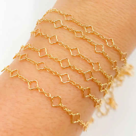 Gold Filled Clover Link Chain