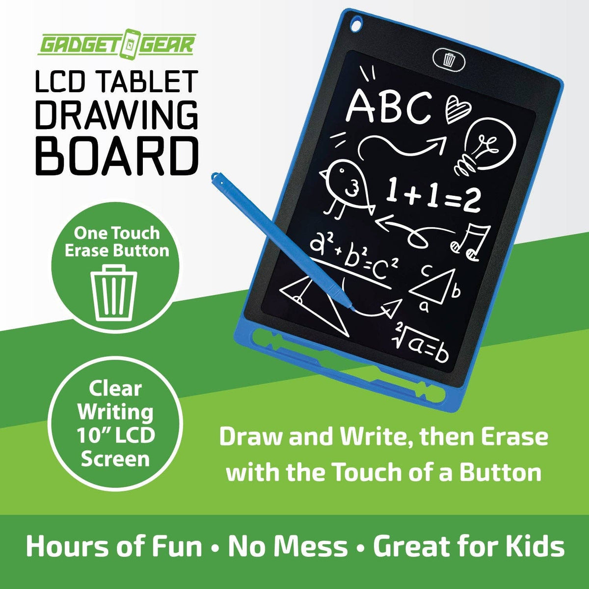 Gadget Gear LCD Drawing Board Tablet Assortment - 6/Pack