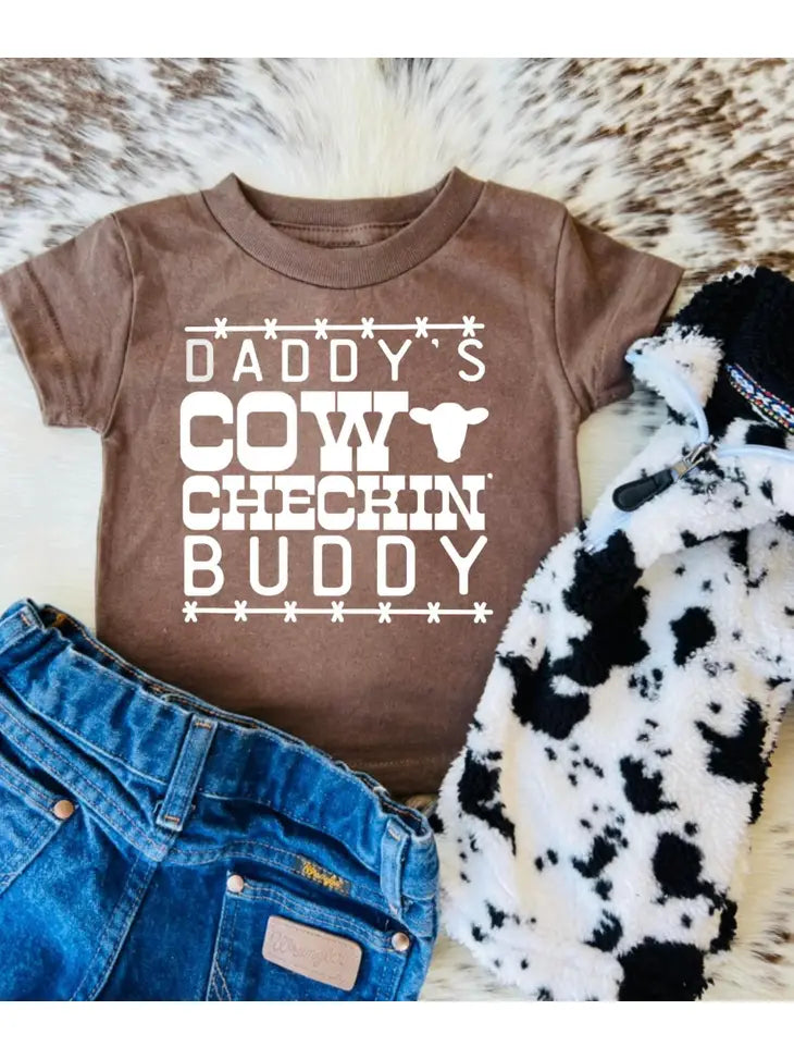 Daddy's Cow Checkin' Buddy Shirt