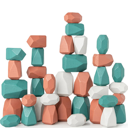 Wooden Stacking Stones