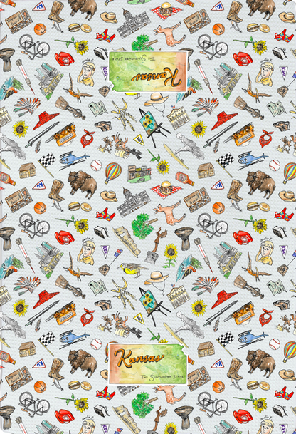 Kansas tea towel