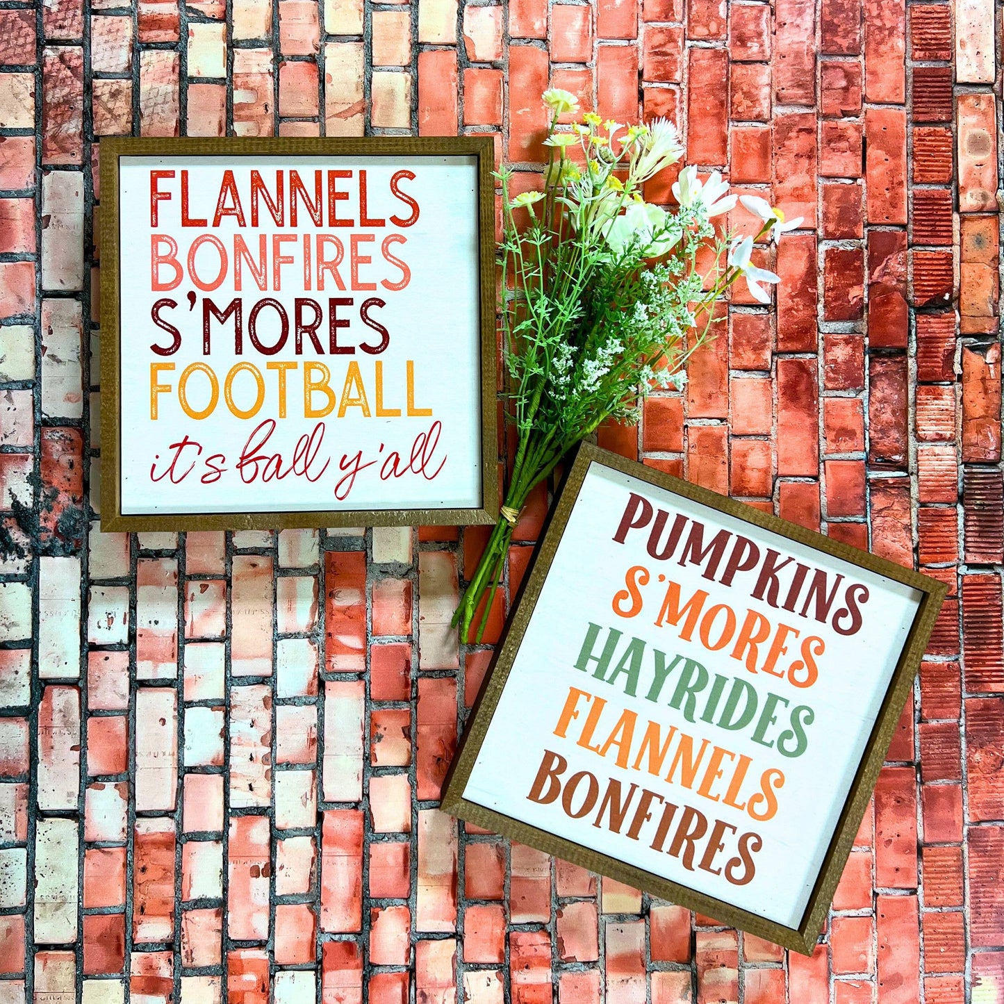 Flannels, Bonfires, S'mores, Football it's fall y'all