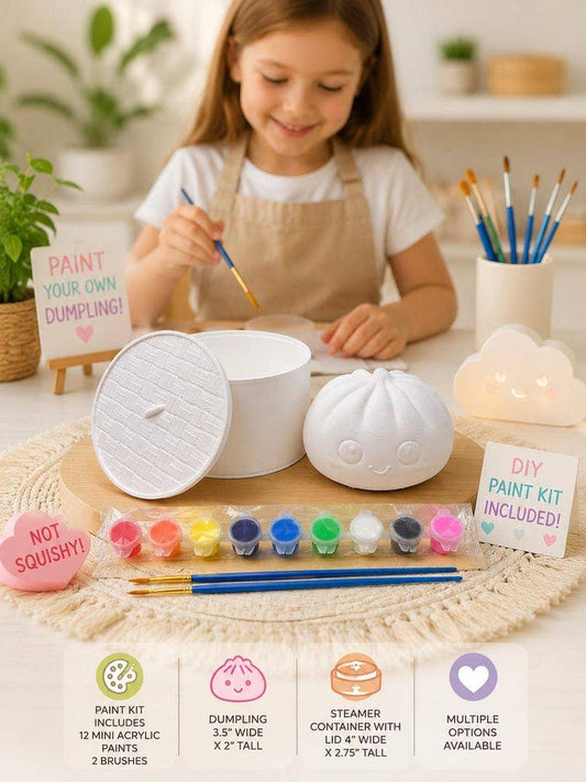 Paintable Dumpling Figure | Viral Inspired Decor | DIY Paint