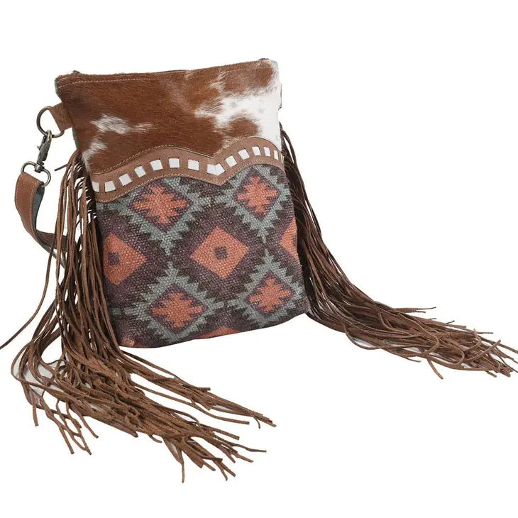 Crossbody Cowhide With Leather Fringe