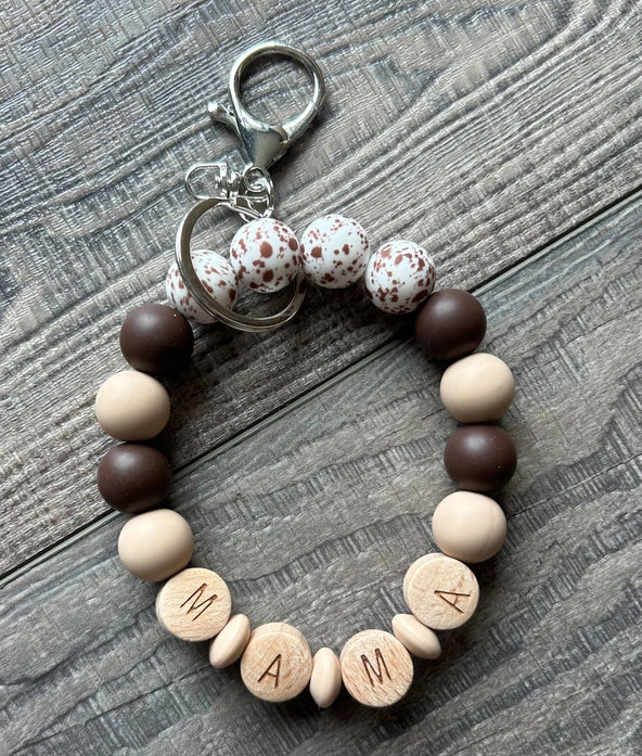 Silicone Beaded Keychain